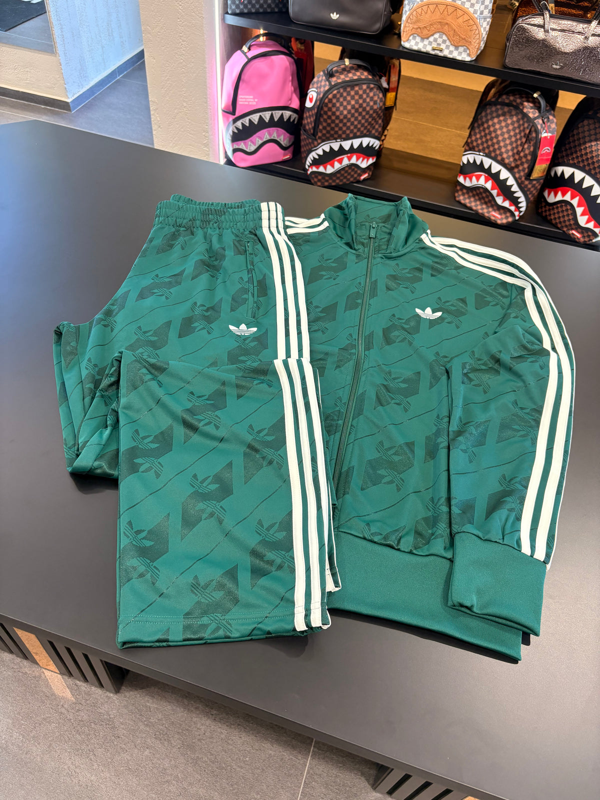 Tuta monogram firebird Adidas Green
