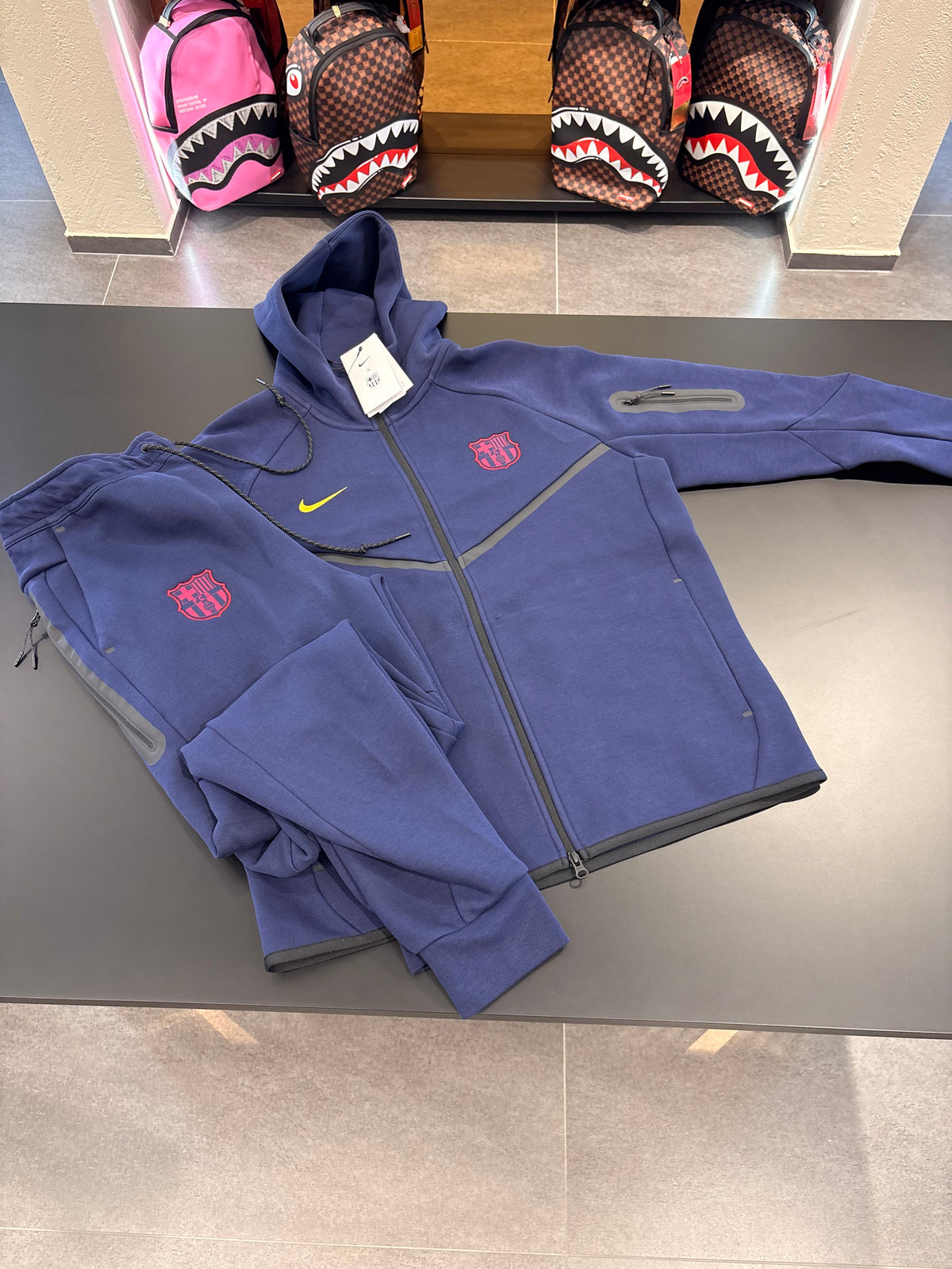 Tuta Nike tech Barcellona blu