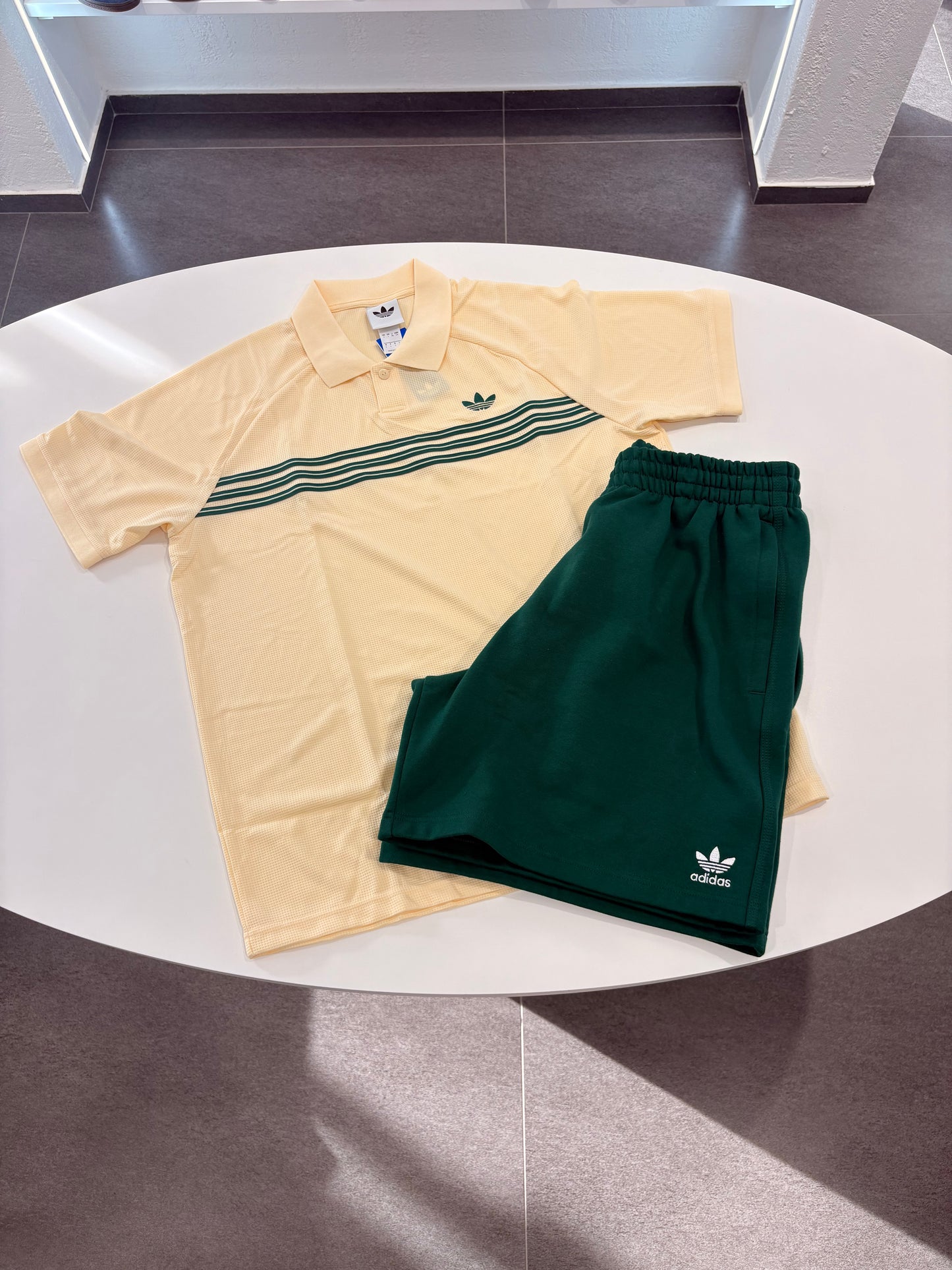 Coordinato Polo adidas linea green