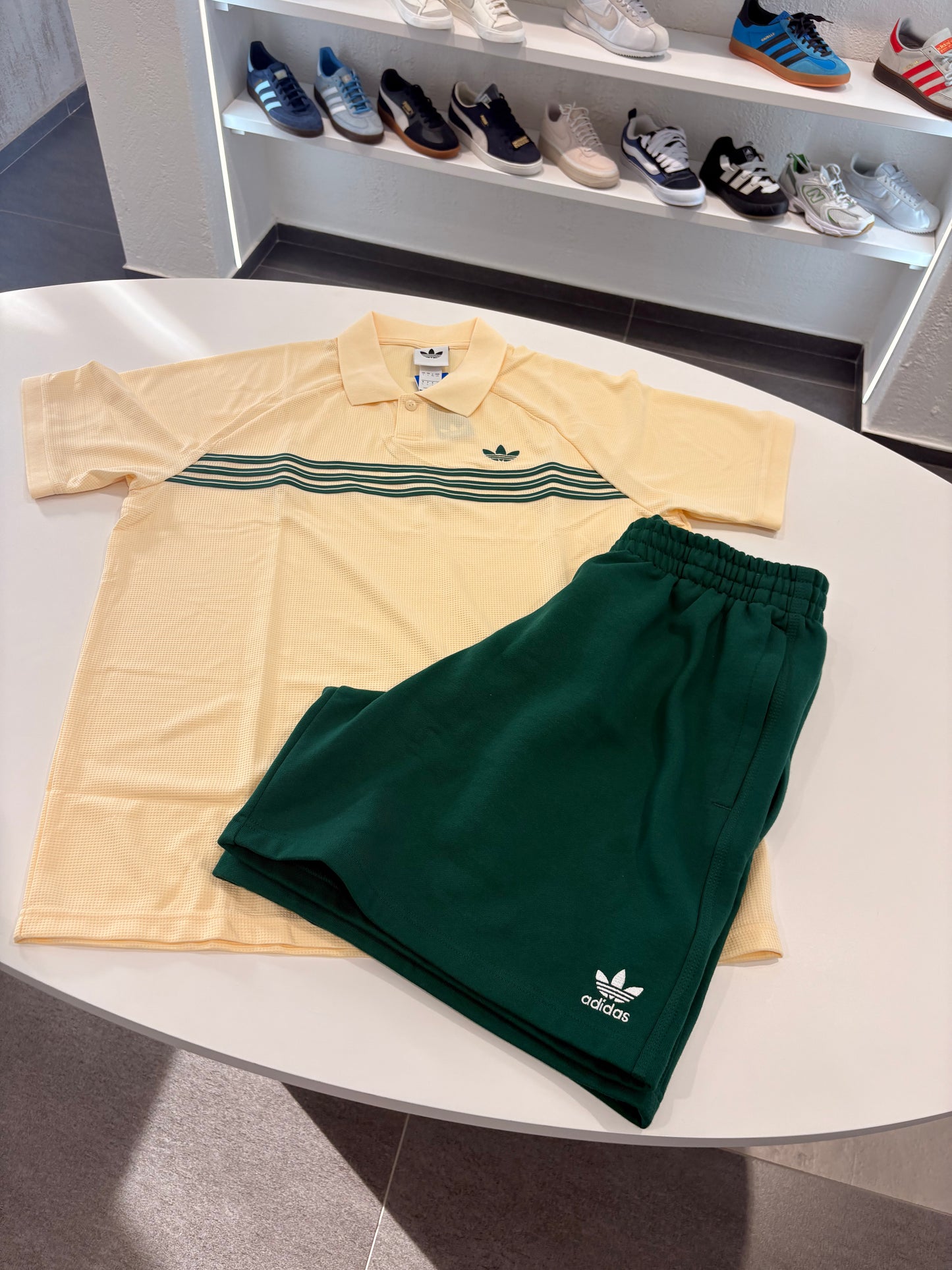Coordinato Polo adidas linea green