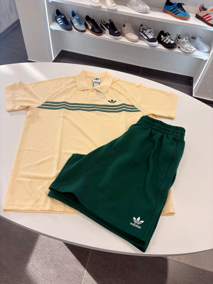 Coordinato Polo adidas linea green