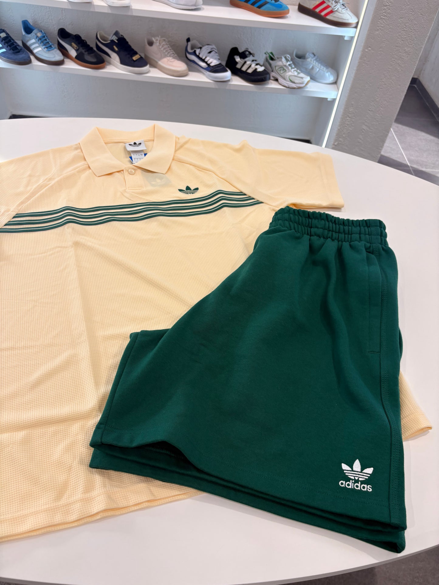 Coordinato Polo adidas linea green