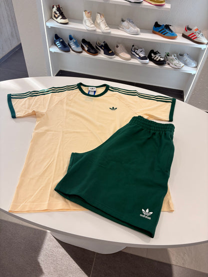 Coordinato Tshirt 3 stripes green