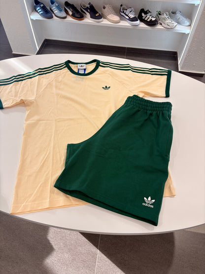 Coordinato Tshirt 3 stripes green