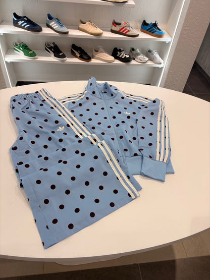 Tuta Adidas a pois bordeaux