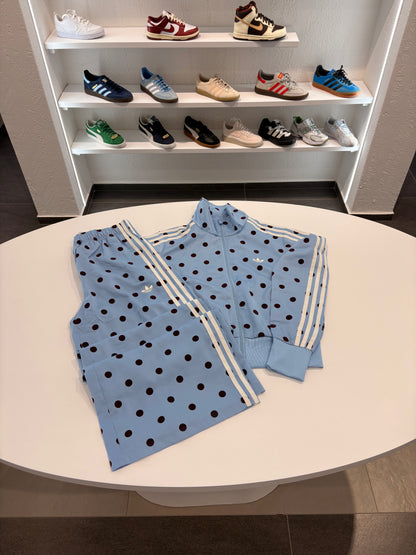 Tuta Adidas a pois bordeaux