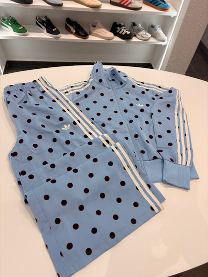 Tuta Adidas a pois bordeaux