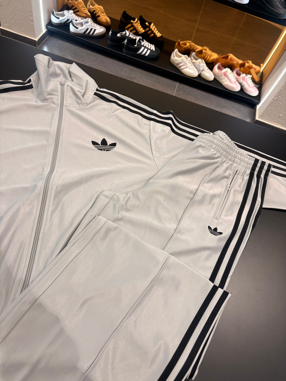 Tuta Adidas argento 3lines black