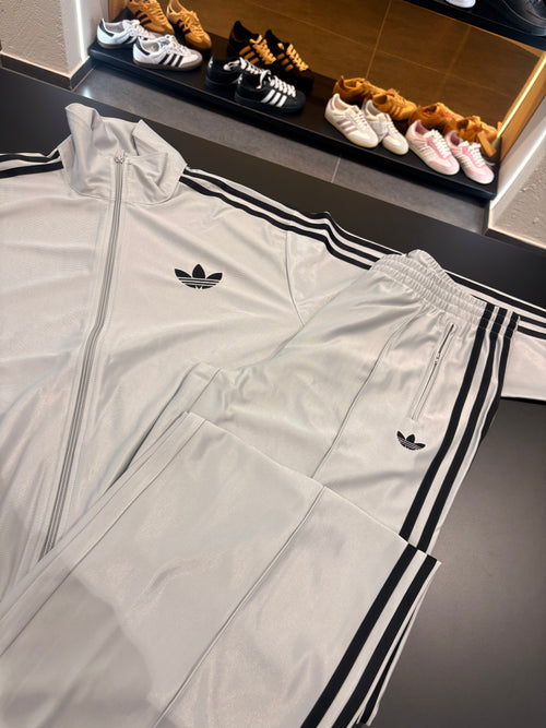 Tuta Adidas argento 3lines black