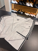 Tuta Adidas argento 3lines black